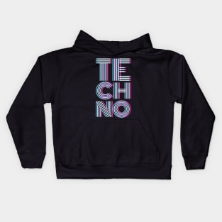 Techno Electronic Style Kids Hoodie